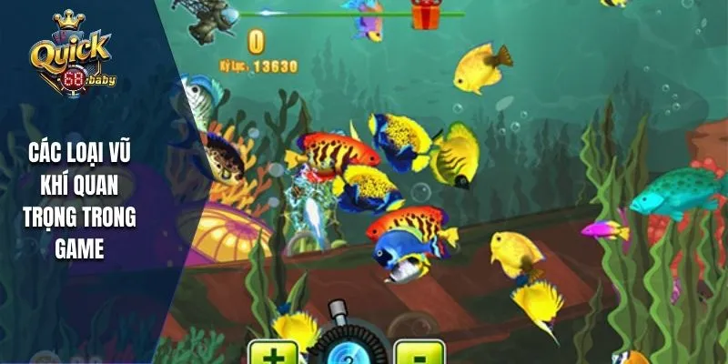 Các loại vũ khí quan trọng trong game