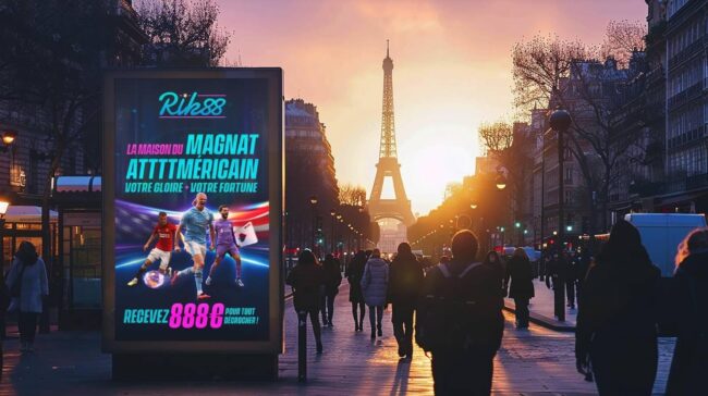 Xuất hiện trước tháp Eiffel, nhưng liệu billboard Rik88 có thật sự được triển khai?